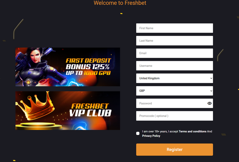 Freshbet Casino Spelerbjudande